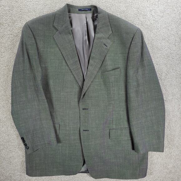 VTG Chaps Ralph Lauren Ranger 1998 Jacket Mens 46R Gray Wool Cashmere Blend - Picture 11 of 15